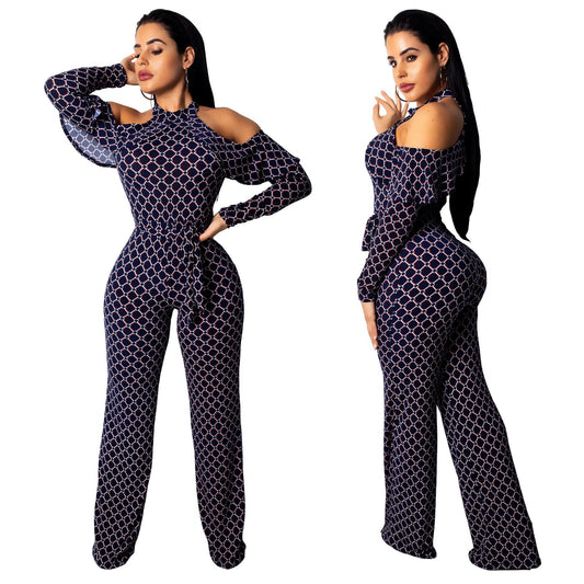 Digital Printed Women's Jumpsuit