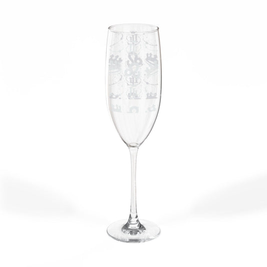 Luxury Leo Engraved 8oz Champagne Flute – Celebration Toast Glass