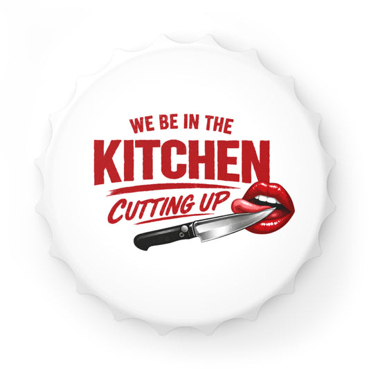 Kitchen Cutting Up Bottle Opener – Funny Chef Lip & Knife Bar Tool