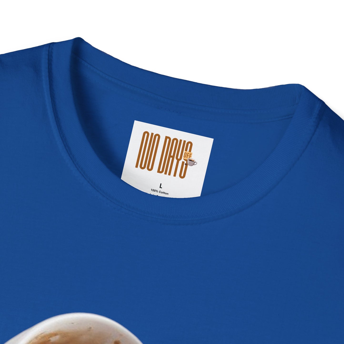 Coffee T-Shirt — “No Days off coffee” Retro Coffee Cup Design
