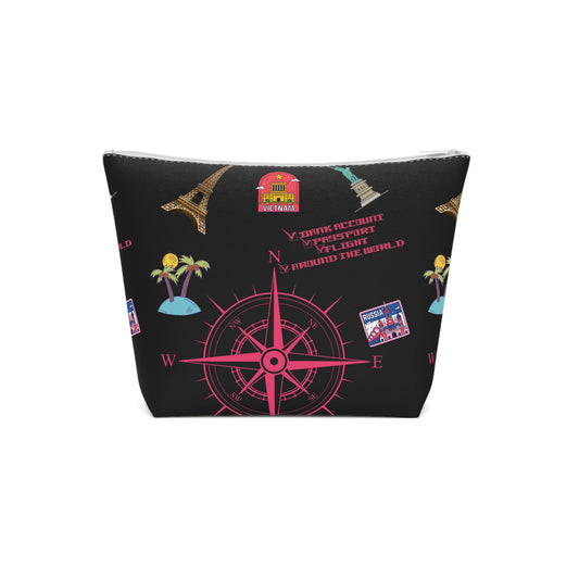 Around the world Adventure Awaits Travel Cosmetic Bag – Stylish Toiletry Organizer for Wanderlust Enthusiasts