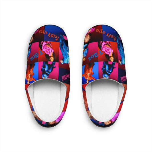 It’s yours tonight-Colorful Women's Indoor Slippers with Funky Design, Cozy Home Footwear, Vibrant Gift for Her, Relaxation and Comfort, Fun House Shoes