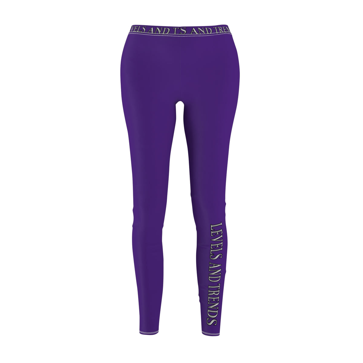 Purple Levels and trends Leggings — All-Over Printed Casual Women's Leggings