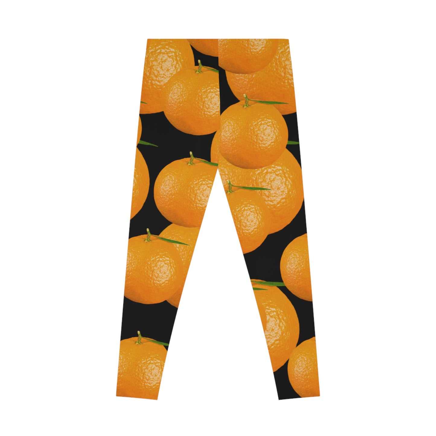 Orange Print Leggings — fruitody