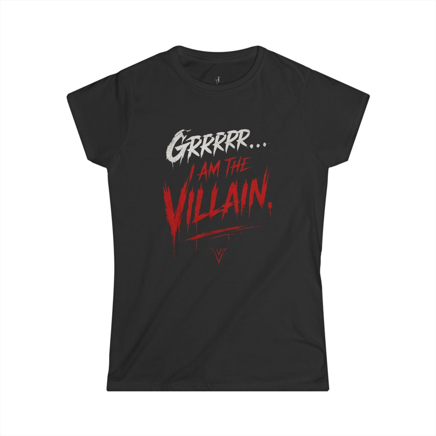 I Am The Villain Tee — Women's Horror Graphic T-Shirt