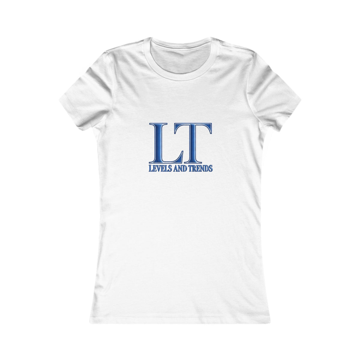 Levels and Trends (LT) dark blue Women's Graphic Tee – Classic Monogram Logo