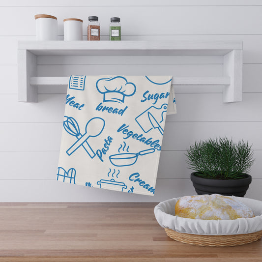 Culinary Tea Towels Set | Kitchen Decor, Gift for Cooks, Home Chef Essentials, Cooking Accessories, Holiday Gift Ideas