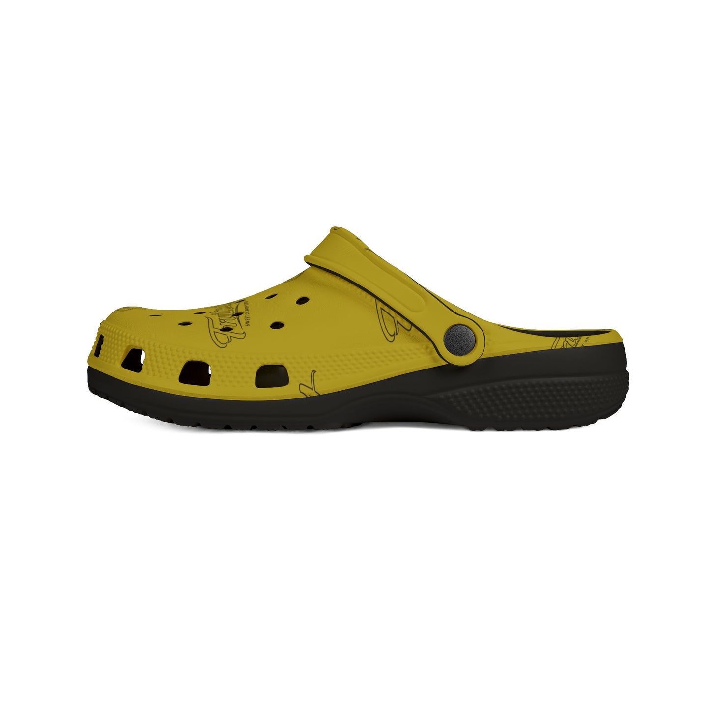 Lemon FRUITODY-Foam Clogs — Comfortable Slip-On Shoes with All-Over Logo Print