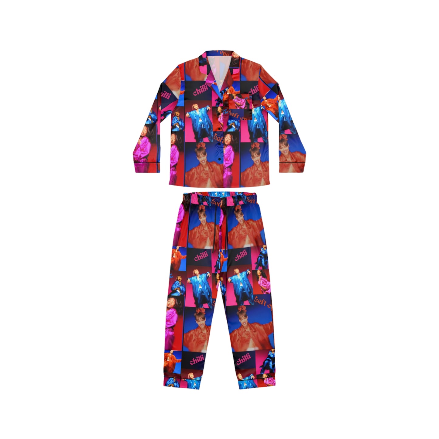 It’s yours tonight-Colorful Women's Satin Pajamas - Chic Loungewear, Sleepwear for Parties, Bridal Showers, Cozy Nights at Home, Gift for Her