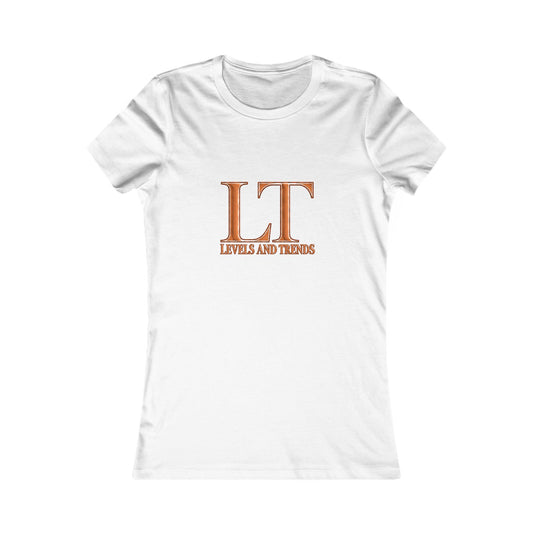 Levels and Trends (LT) orange Women's Graphic Tee – Classic Monogram Logo