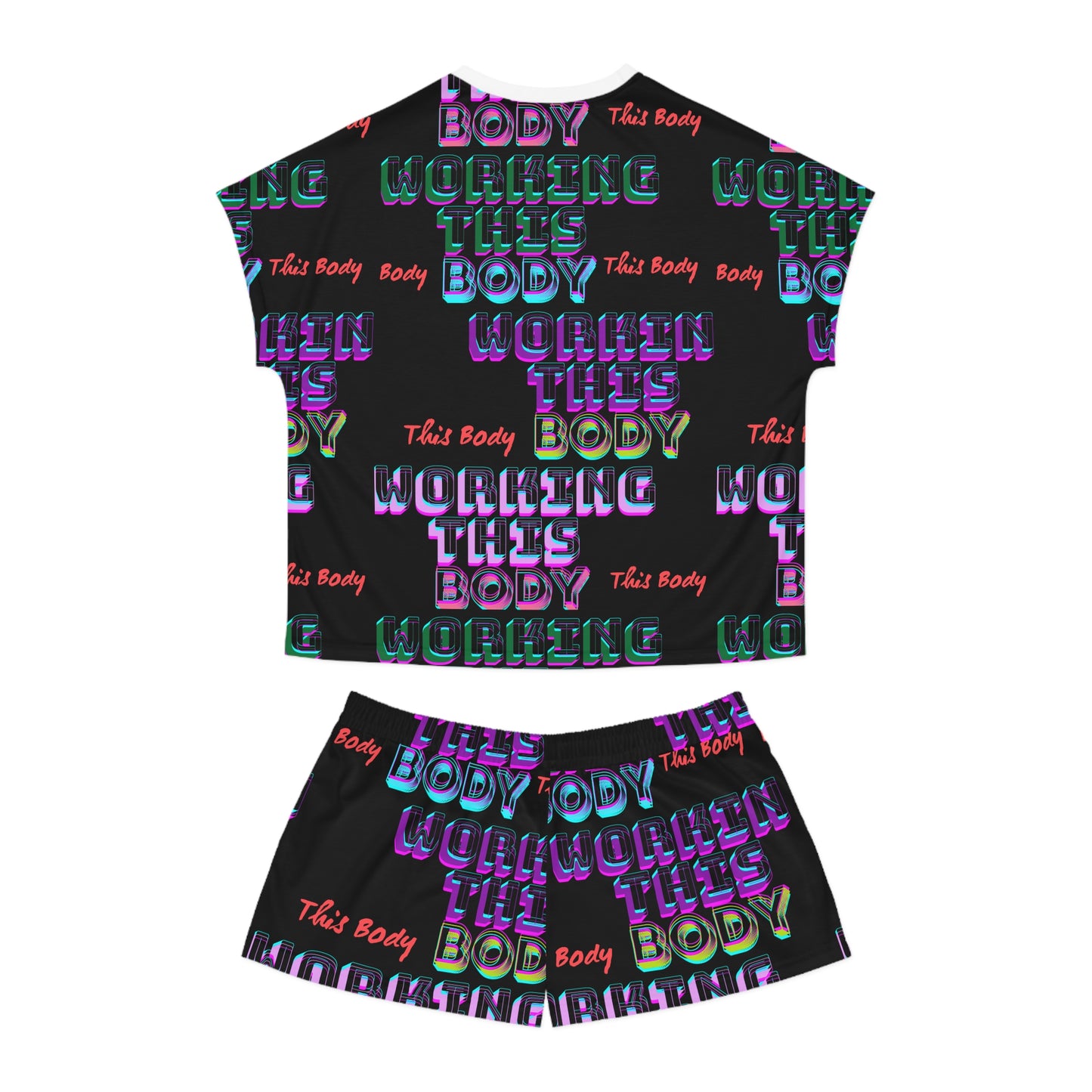 Vibrant Women's Short Pajama Set, Lounge Wear, Sleepwear, Gift for Her, Home Comfort, Pajama Party, Relaxation Essentials