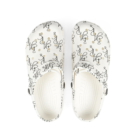 B.a.p.s crocs- with Script Heart Pattern
