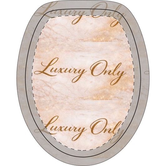 Girl Luxury Only Marble Bathroom 3-Piece Toilet Rug Set