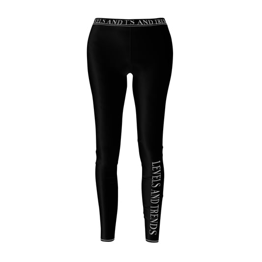 Black Levels and Trends Leggings — All-Over Printed Casual Women's Leggings