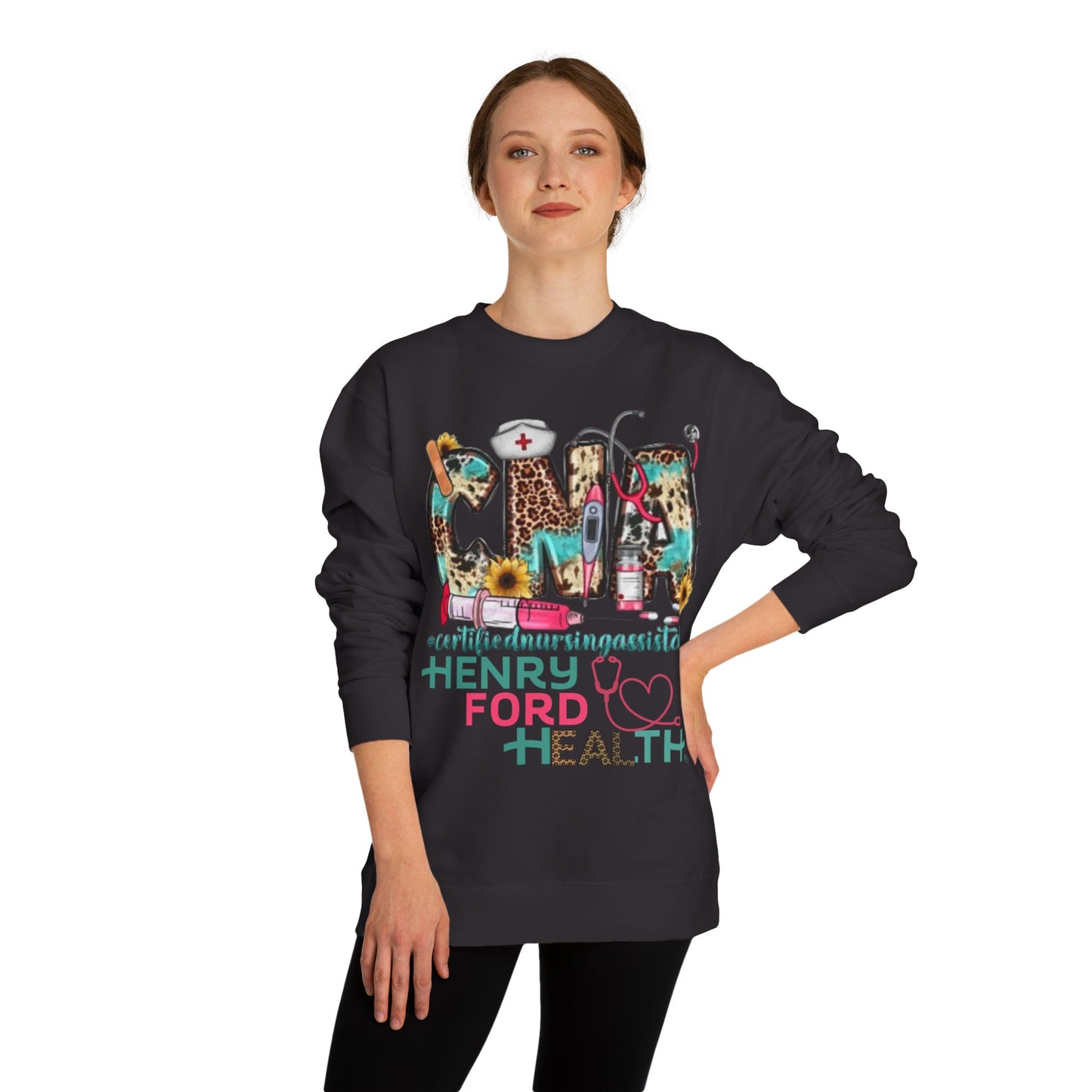 Henry Ford Health cna Crew Neck Sweatshirt, Comfortable Sweater, Gift for Healthcare Workers, Casual Wear, Inspirational Apparel, [...]