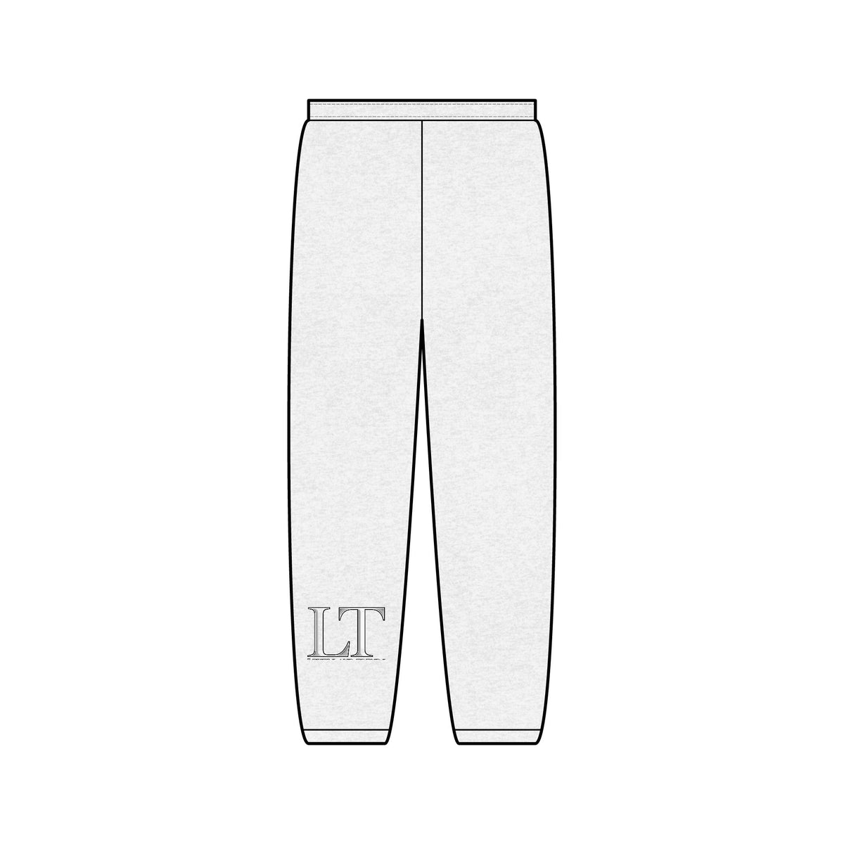 Levels and Trends Diagonal Text Joggers — Minimalist Script Sweatpants with Side Typography
