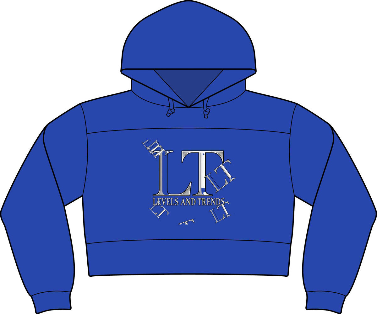 Cropped Hoodie — Levels and trends Cropped Fleece Hooded Sweatshirt