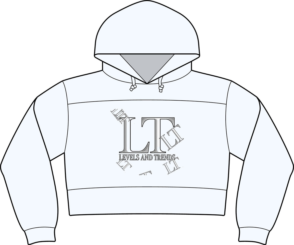 Cropped Hoodie — Levels and trends Cropped Fleece Hooded Sweatshirt