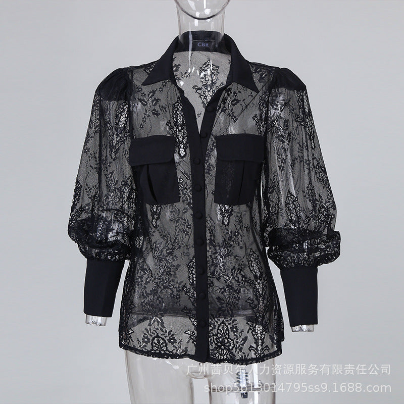 2026 Women's Long Sleeve Lace Blouse T-Shirt