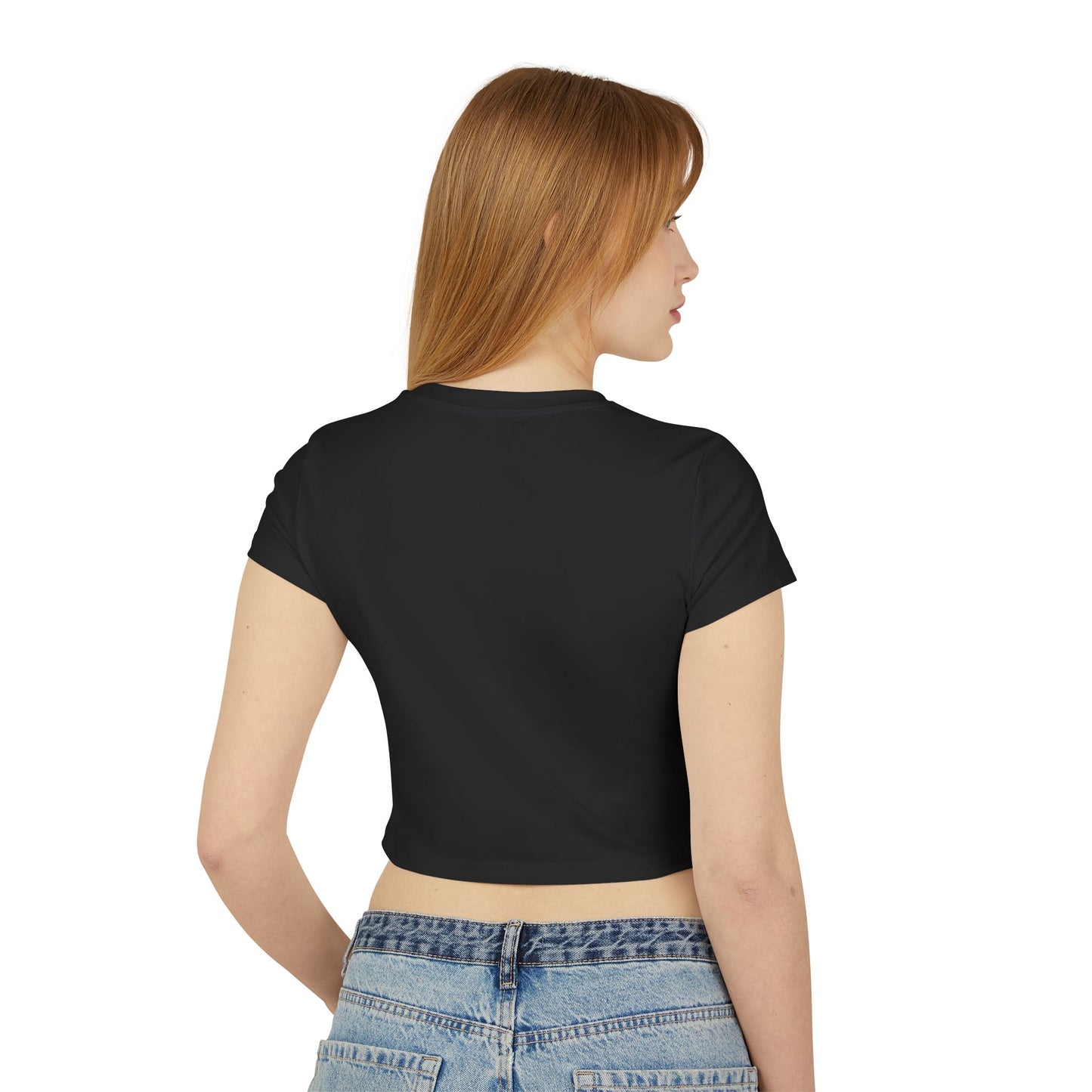 Fruitody Women's Crop Tee — Orange  Fruit Logo Casual Summer Top