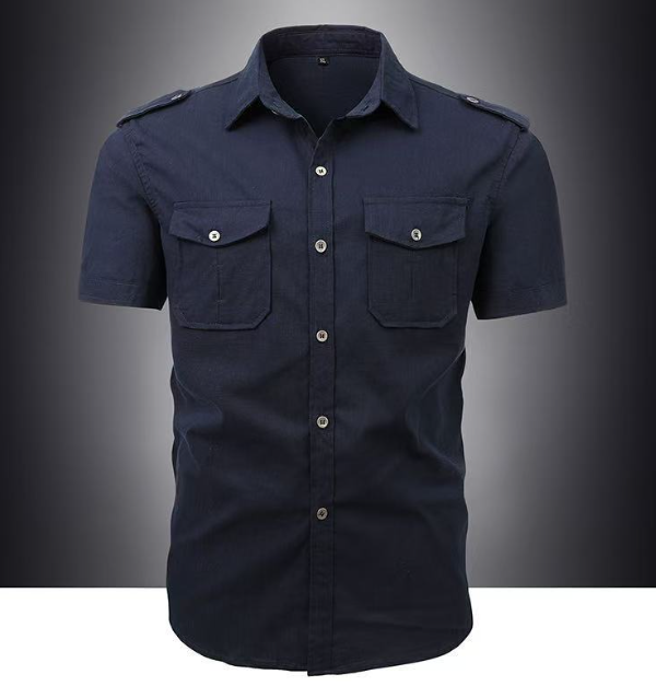 Loose Fit Men's Short Sleeve Shirt