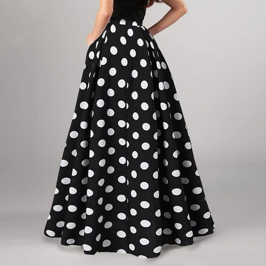 Retro Polka Dot Women's Swing Dress