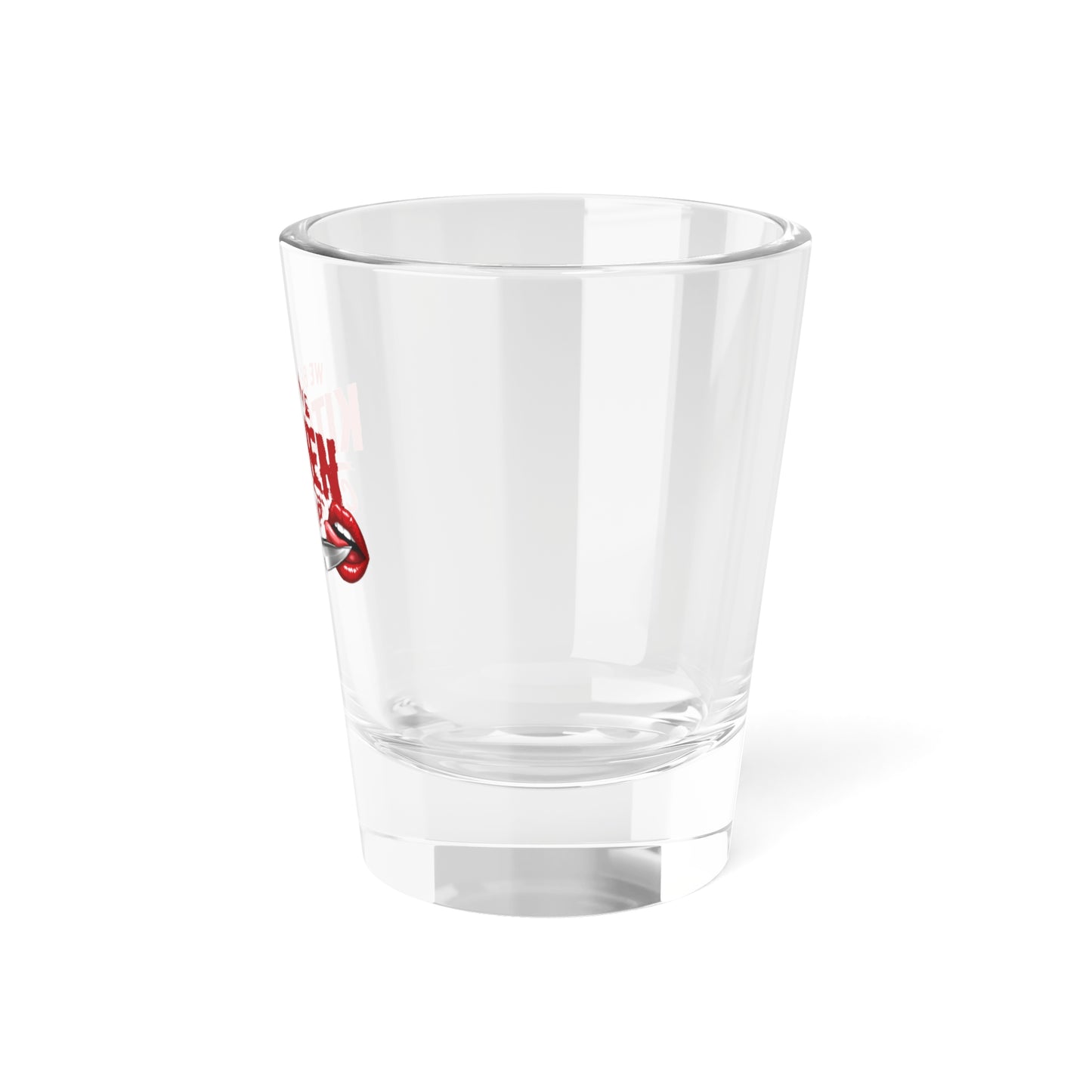 Kitchen Cutting Up Shot Glass – Funny 1.5oz Party Shooter ("We Be in the Kitchen Cutting Up")