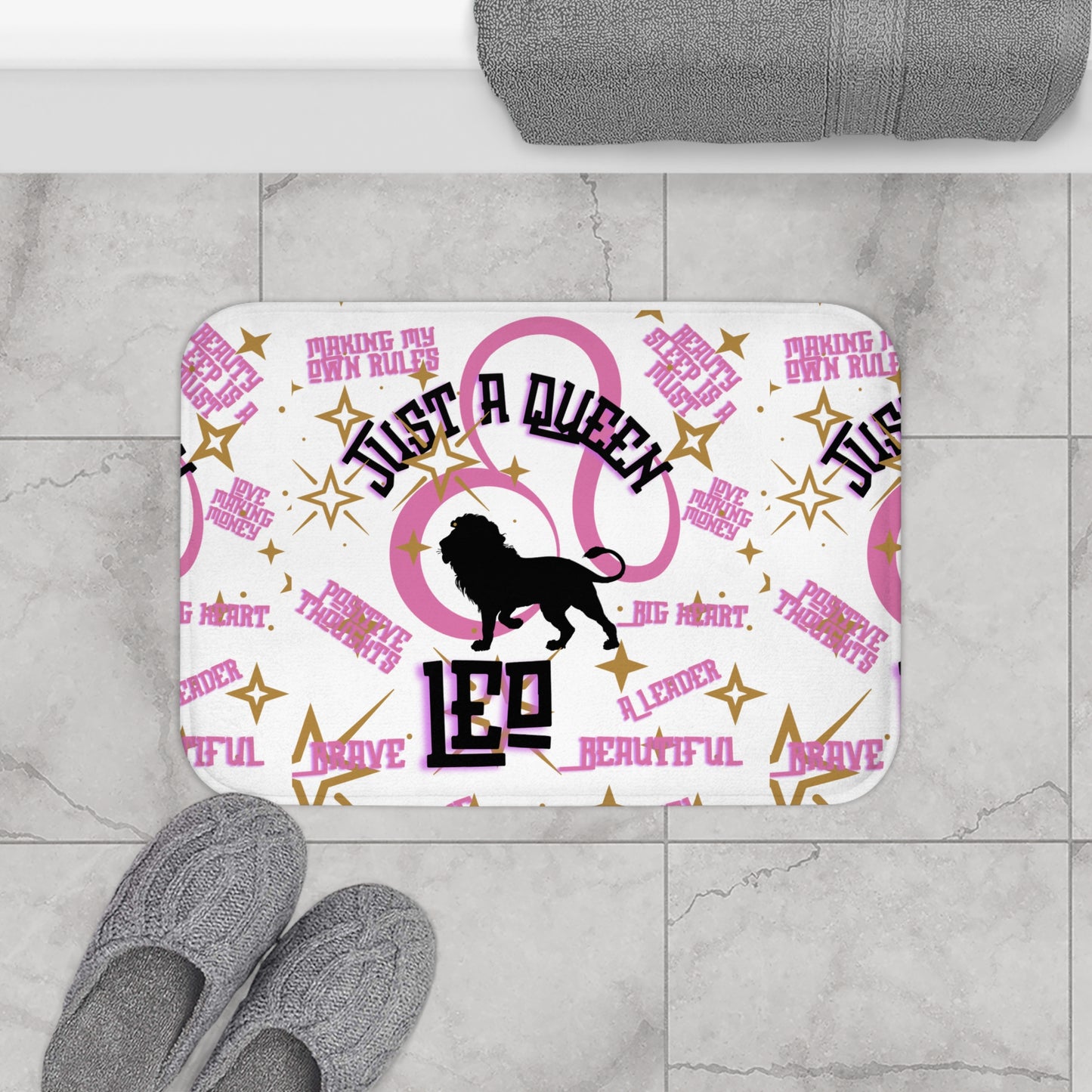 Queen Leo-Bath Mat