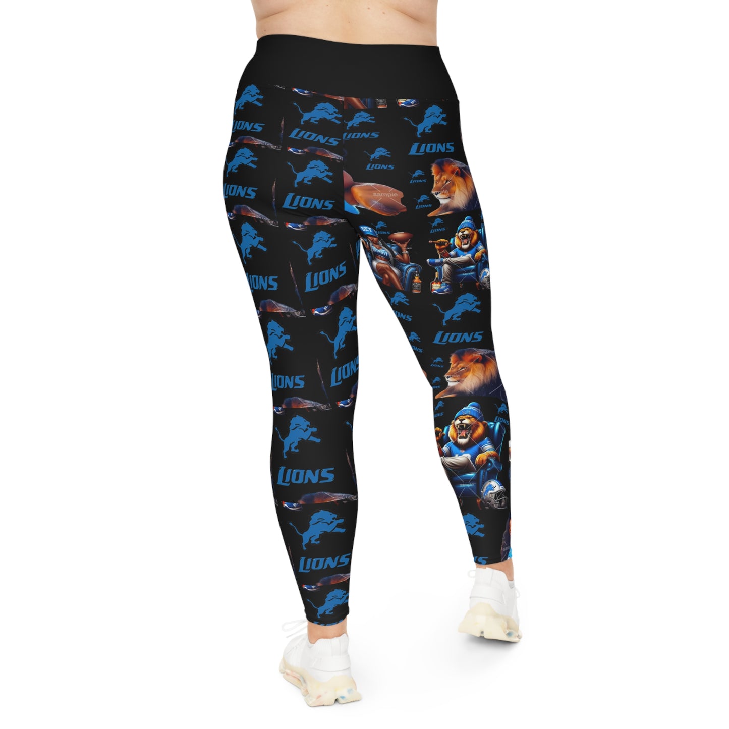 Lions-Plus Size Graphic Leggings - Fun and Comfortable Workout Wear, Casual Lounge Leggings, Gift for Fitness Enthusiasts, Holiday [...]