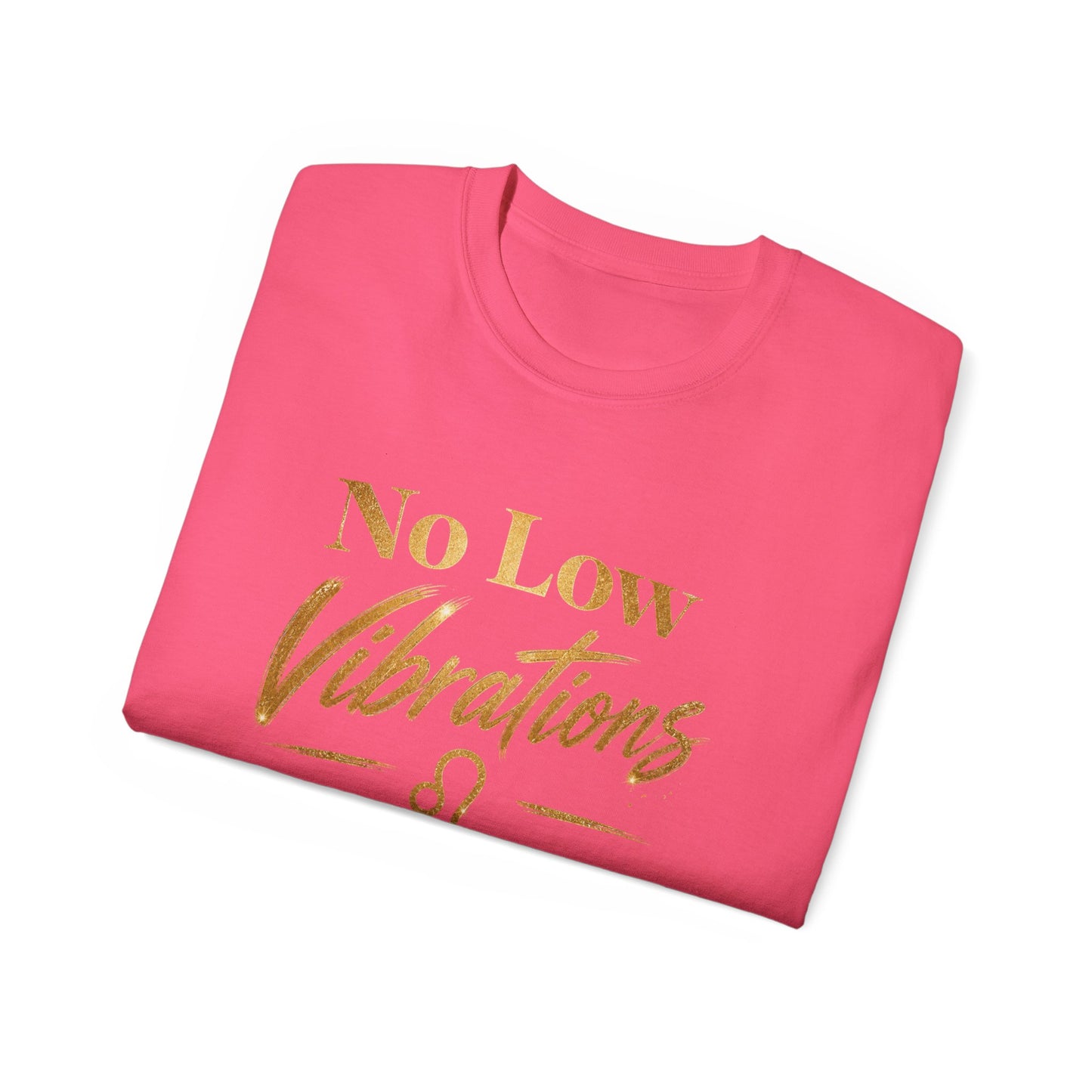 No Low Vibrations Tee — Leo Zodiac Horoscope Graphic Shirt