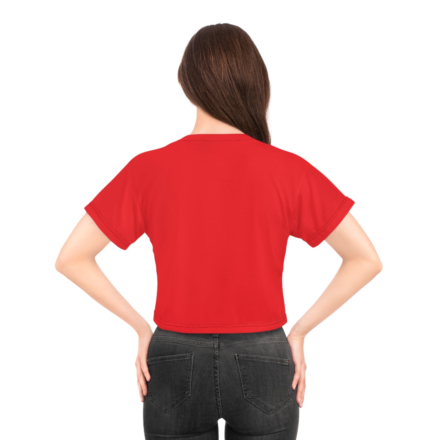 And it worked out Crop Tee — Bold Color Brush Script Feminine Pride Top
