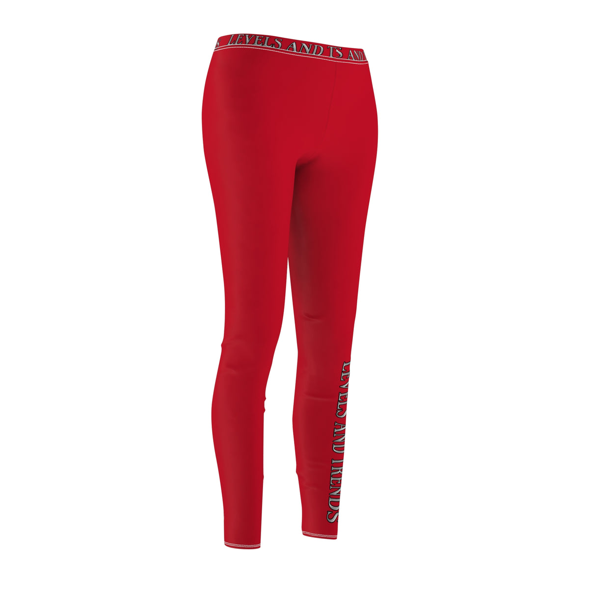 Red Levels and Trends Leggings — All-Over Printed Casual Women's Leggings