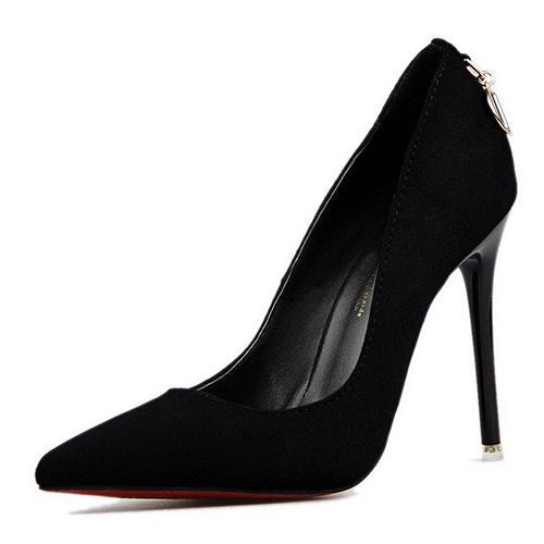 New Suede 10cm High Heel Pumps for Women