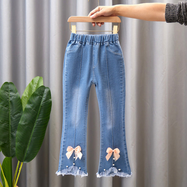 Children's Casual Denim Wide Leg Pants