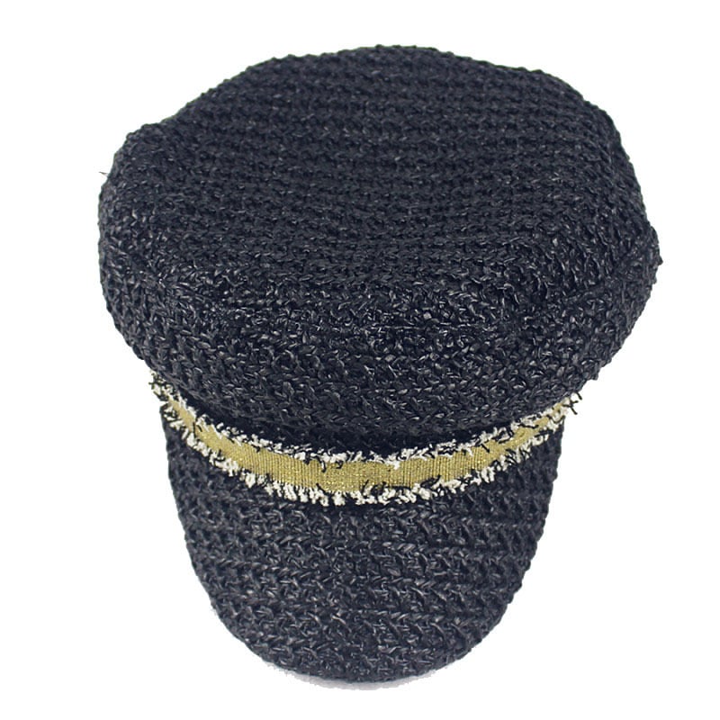 Duck Tongue Military Cap with PP Grass Design