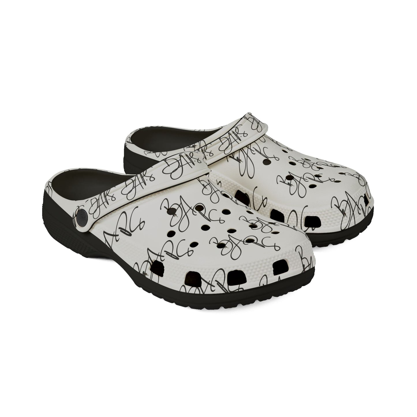 B.a.p.s crocs- with Script Heart Pattern