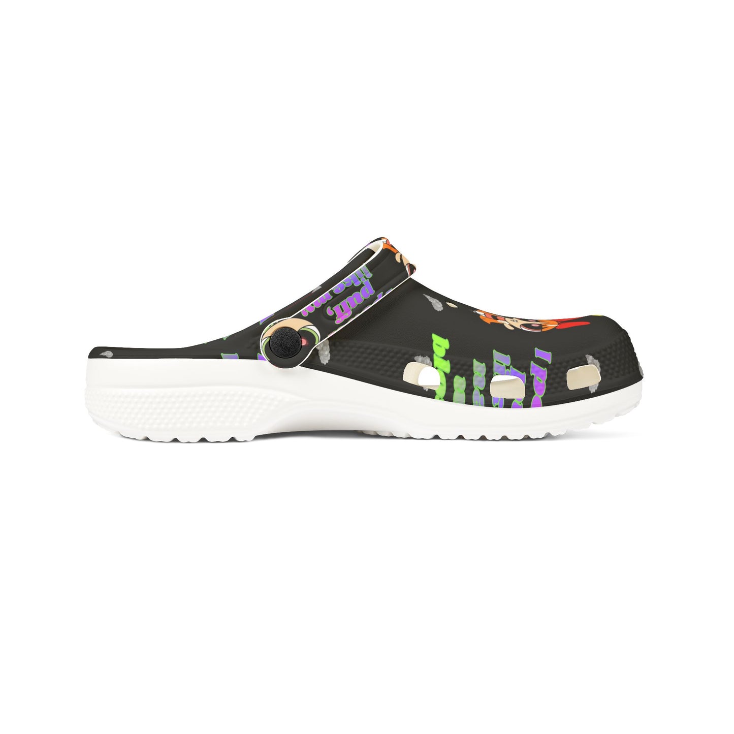Powerpuff crocs - 'Think Blossom' Cartoon Slip-On Shoes