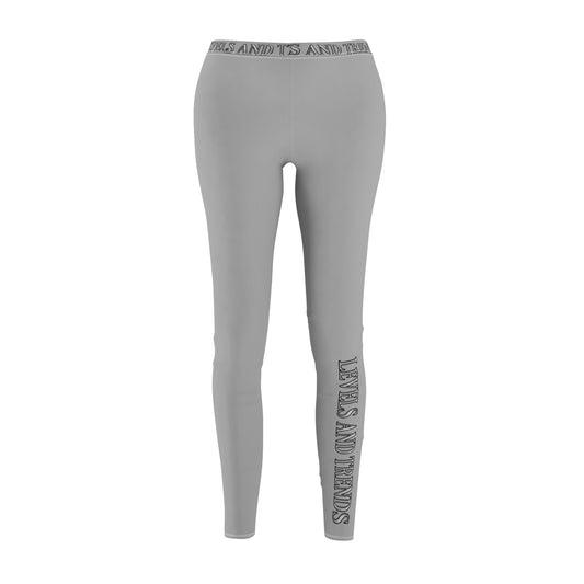 Gray Levels and Trends Leggings — All-Over Printed Casual Women's Leggings