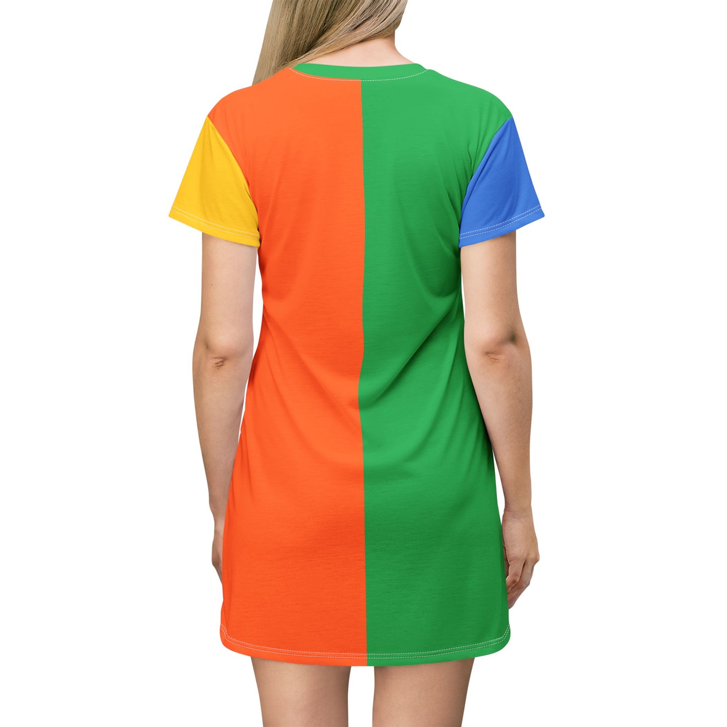 This is Confirmation-Colorblock T-Shirt Dress