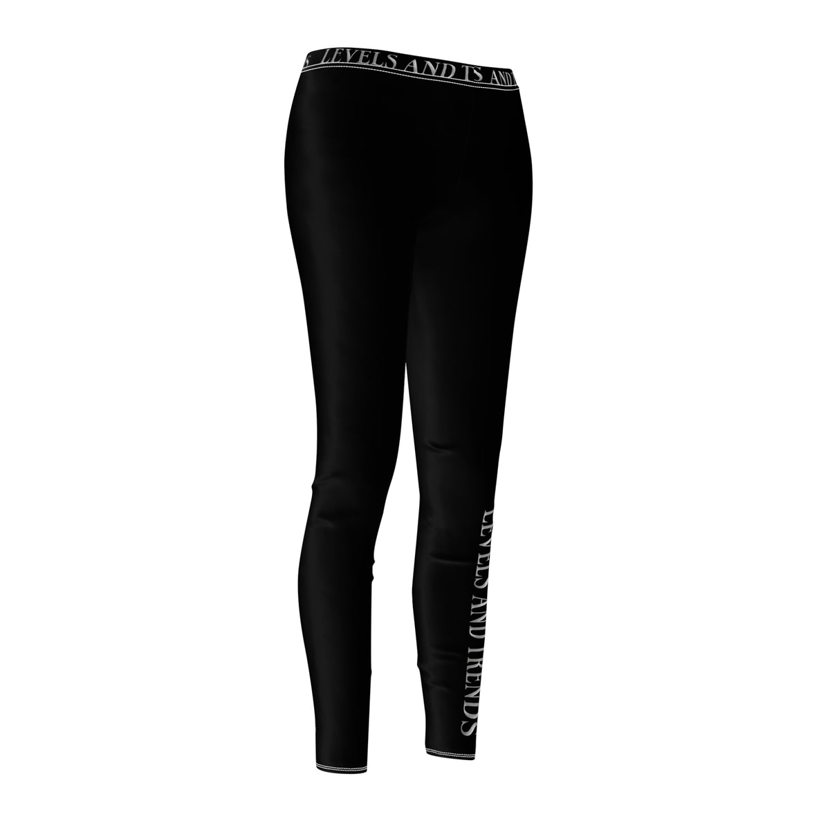 Black Levels and Trends Leggings — All-Over Printed Casual Women's Leggings