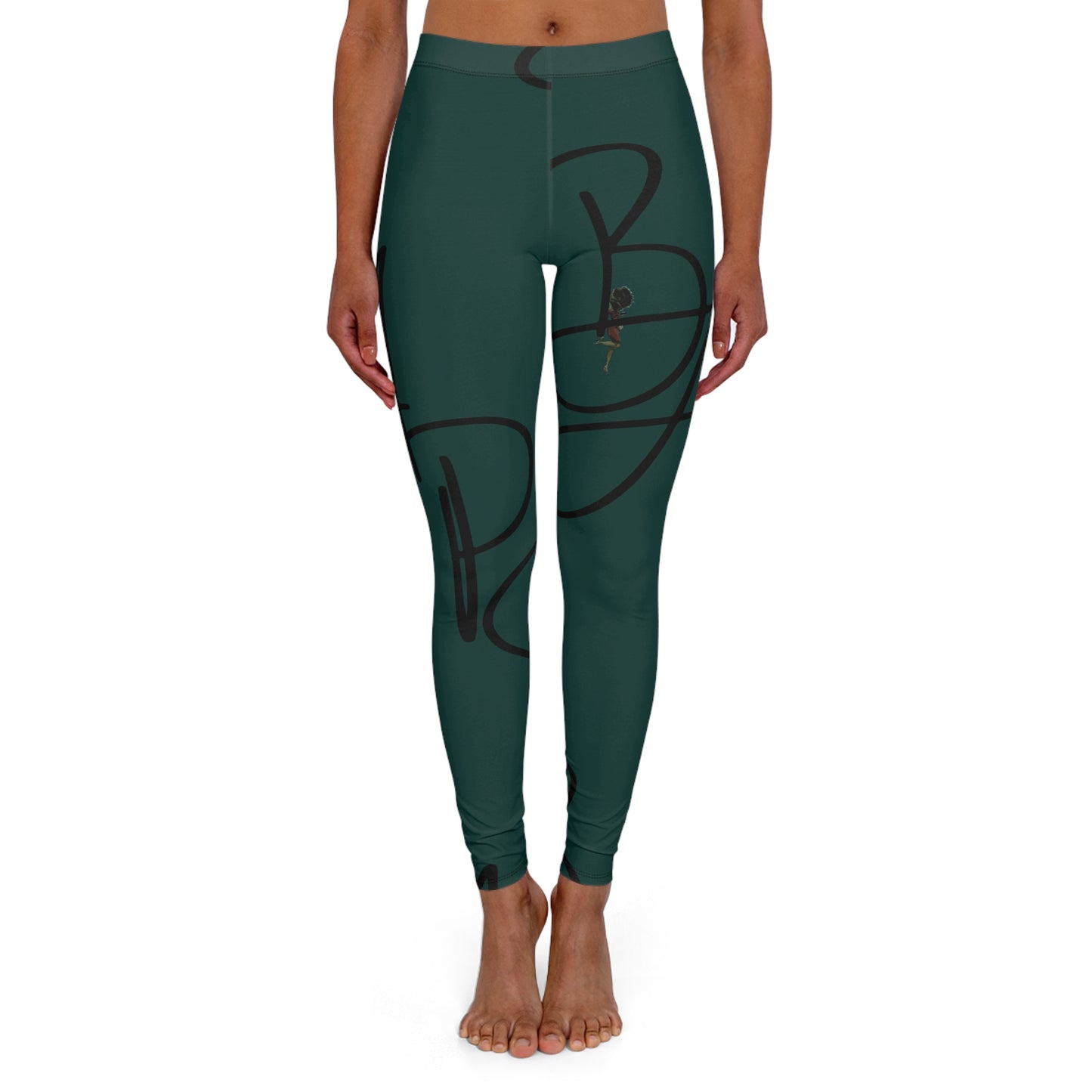 B.a.p.s-Diva green High-Waist Women’s Leggings — Everyday Activewear Yoga Pants