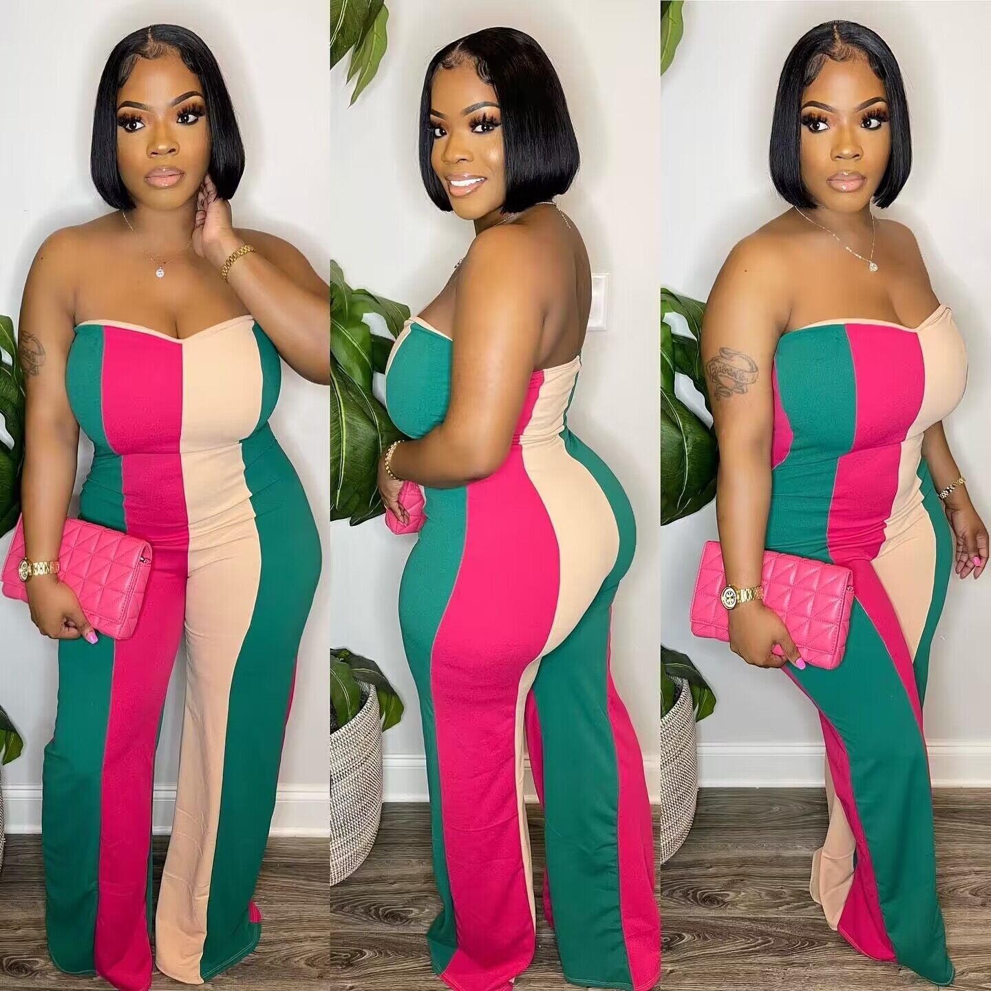 Women's Fashion Digital Print Sexy Jumpsuit