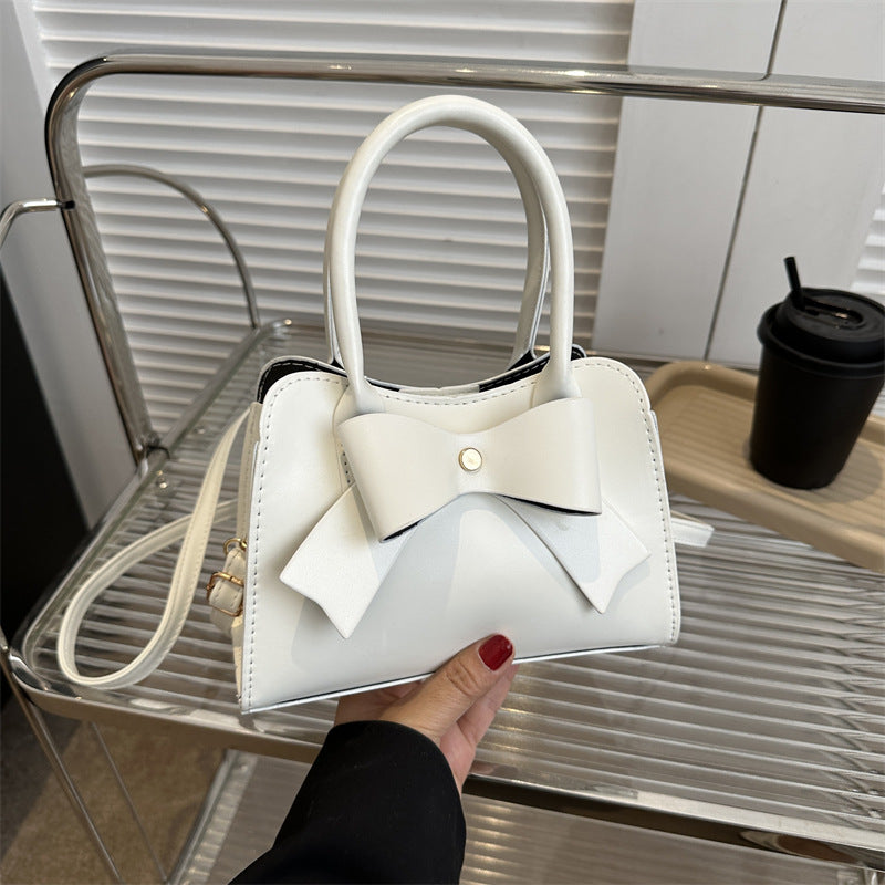 Summer New Ladies Solid Color Bowknot Messenger Bag