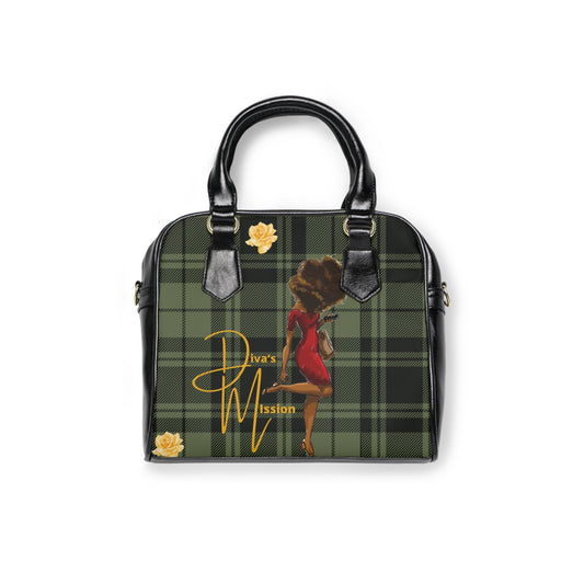 Diva’s mission Plaid Fashion Shoulder Handbag - Trendy Everyday Bag, Gift for Her, Women's Accessory, Stylish Tote, Unique Design, Chic Handbag