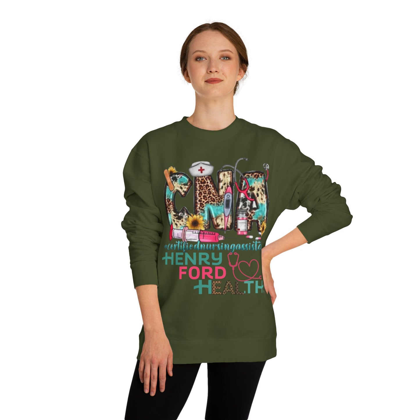 Henry Ford Health cna Crew Neck Sweatshirt, Comfortable Sweater, Gift for Healthcare Workers, Casual Wear, Inspirational Apparel, [...]