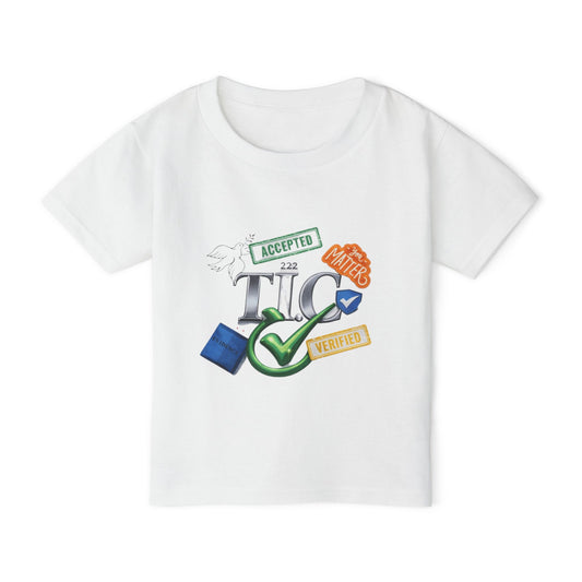 Toddler T-Shirt - Playful 'Accepted Verified' Badge Graphic