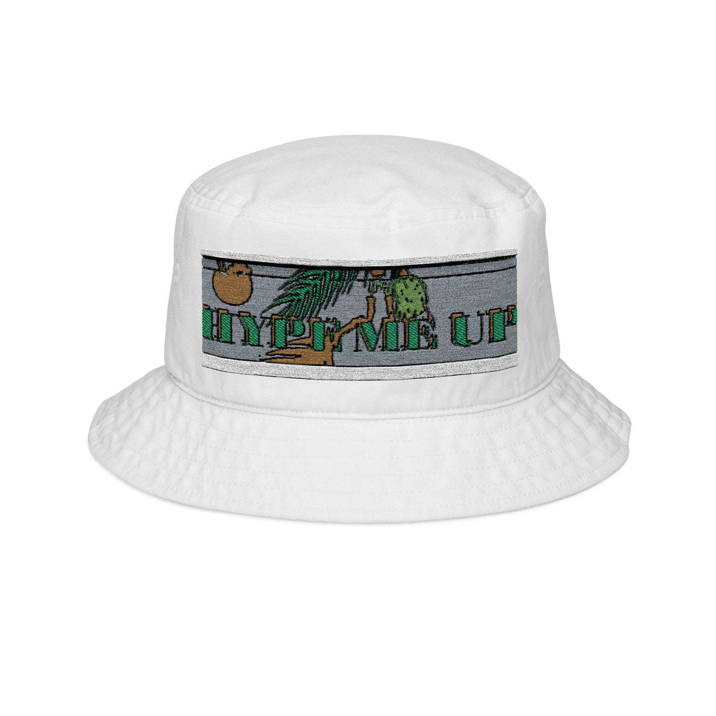 Embroidered 'Summertime' hype me up Bucket Hat — Sun & Palm Casual Beach Cap
