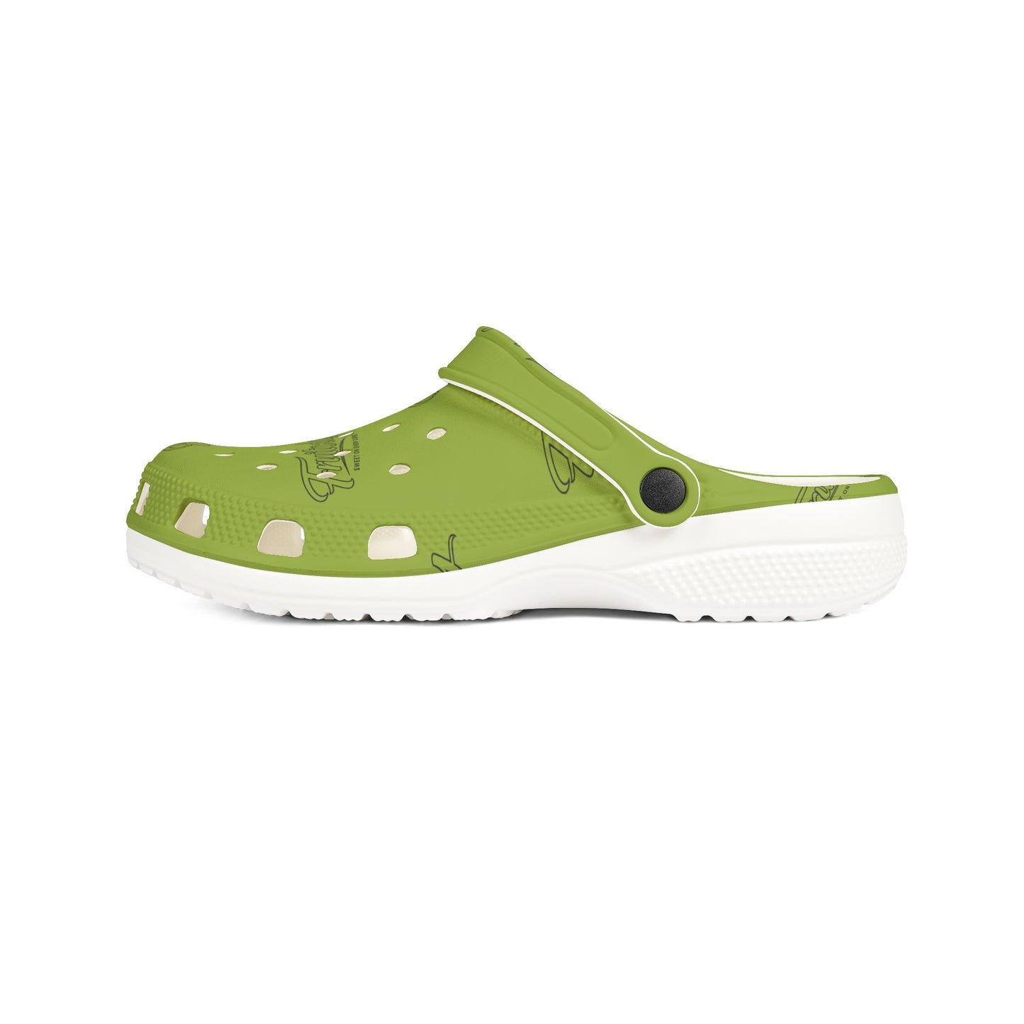 Kiwi FRUITODY-Foam Clogs — Comfortable Slip-On Shoes with All-Over Logo Print