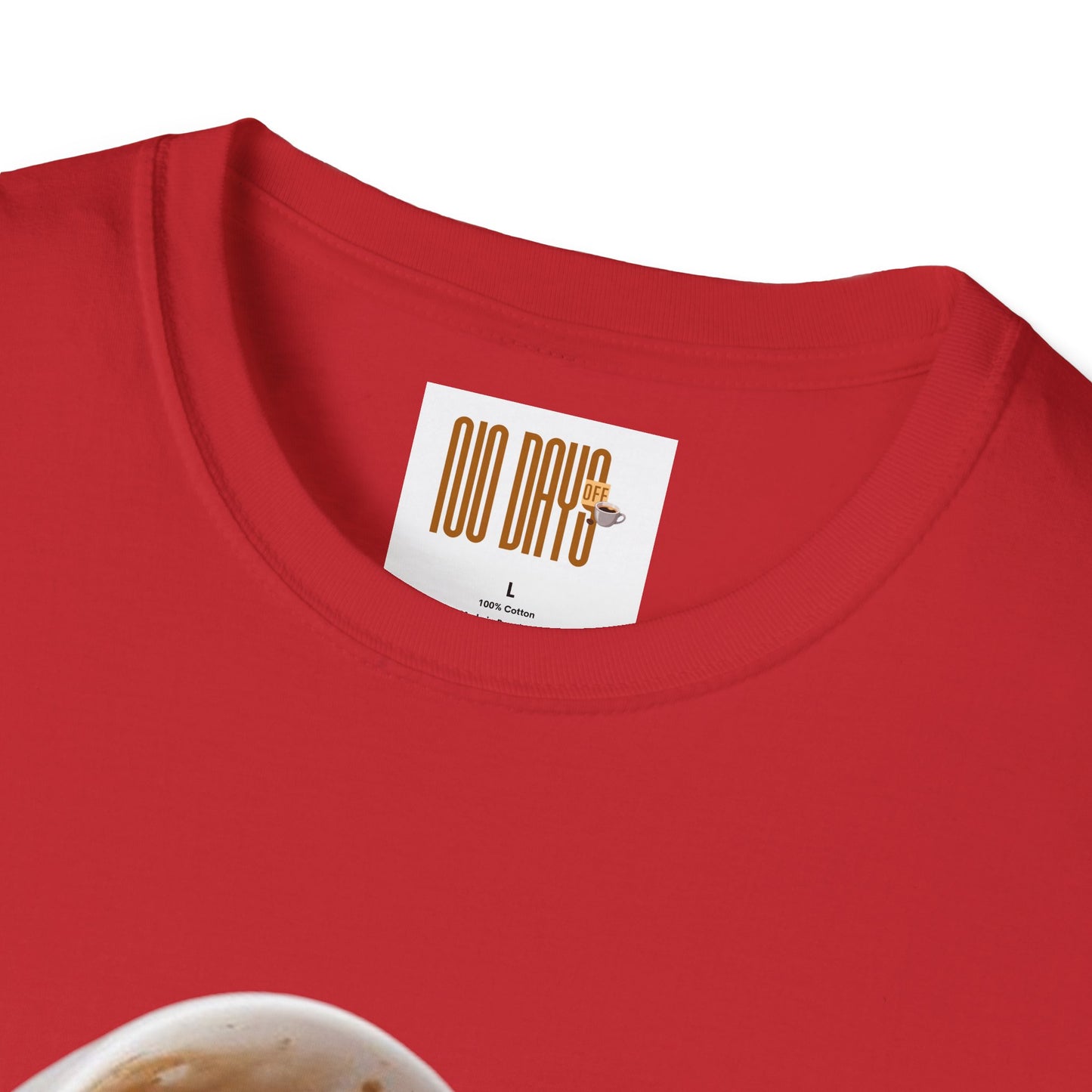 Coffee T-Shirt — “No Days off coffee” Retro Coffee Cup Design