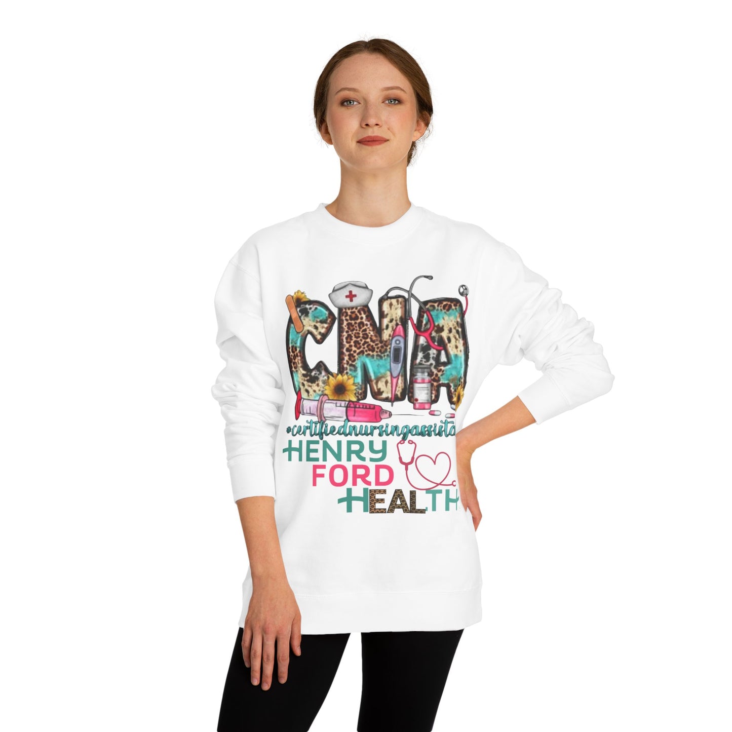 Henry Ford Health cna Crew Neck Sweatshirt, Comfortable Sweater, Gift for Healthcare Workers, Casual Wear, Inspirational Apparel, [...]